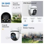 TP-Link Tapo C520WS Outdoor Pan/Tilt Security Wi-Fi Camera | 2K QHD Live View, Starlight Color Night Vision, Alexa and Google Assistant supported, 4MP QHD (2560×1440) - Image 3