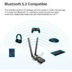 TP-Link Archer TX20E AX1800 WiFi 6 Bluetooth 5.2 PCIe Adapter - OFDMA and MU-MIMO - High-Gain Antennas - Image 3