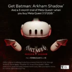 Meta Quest 3 512GB Breakthrough Mixed Reality with Batman Arkham Shadow Game Included - White - Image 2