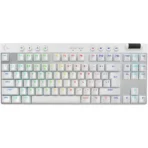 Logitech PRO X TKL LIGHTSPEED Gaming Keyboard | White US International Tactile 920-012148 | LIGHTSPEED Wireless | LIGHTSYNC RGB Lighting | 1ms Report Rate | Programmable Keys