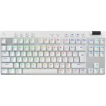 Logitech PRO X TKL LIGHTSPEED Gaming Keyboard | White US International Tactile 920-012148 | LIGHTSPEED Wireless | LIGHTSYNC RGB Lighting | 1ms Report Rate | Programmable Keys