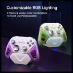 EasySMX D10 Wireless Gamepad Pro, Tri-Mode Connectivity, TMR Anti-Drift Joysticks, 1000Hz Polling Rate, Farout Purple - Image 3