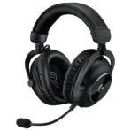 Logitech Pro X 2 Lightspeed Wireless Gaming Headset, 50mm Graphene Drivers, Blue VO!CE 6mm Detachable Boom Mic, 50-Hour Battery, 30m Wireless Range, Black