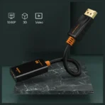 CABLETIME CP22B DisplayPort Male to HDMI Female Converter Adapter, 1080P 60Hz, 24K Gold-Plated Connectors - Image 2
