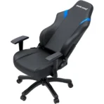 AndaSeat Luna Gaming Chair | Ergonomic Reclining, PVC Leather Computer Home Office Chair, Creative Rocking Function, Moulded Foam | Black and Blue - Image 3