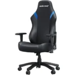 AndaSeat Luna Gaming Chair | Ergonomic Reclining, PVC Leather Computer Home Office Chair, Creative Rocking Function, Moulded Foam | Black and Blue - Image 2