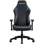 AndaSeat Luna Gaming Chair | Ergonomic Reclining, PVC Leather Computer Home Office Chair, Creative Rocking Function, Moulded Foam | Black and Blue